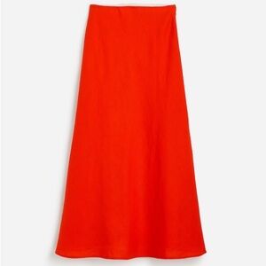 NWT Madewell Vibrant Linen Maxi Skirt